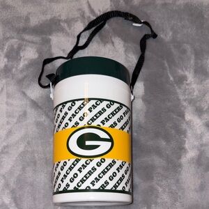 NFL 1990s Green Bay Packers plastic canteen can cooler with a shoulder strap NEW